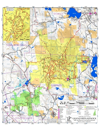 Map & Guide to Grand Monadnock