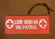Ornament: Loon Ski Patrol (Red)